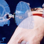 Footwear impressions and a detainee in handcuffs